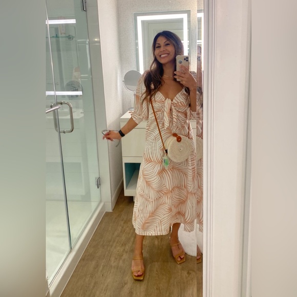 Roxy Evening Delight Printed Midi Dress - Picture 3 of 6